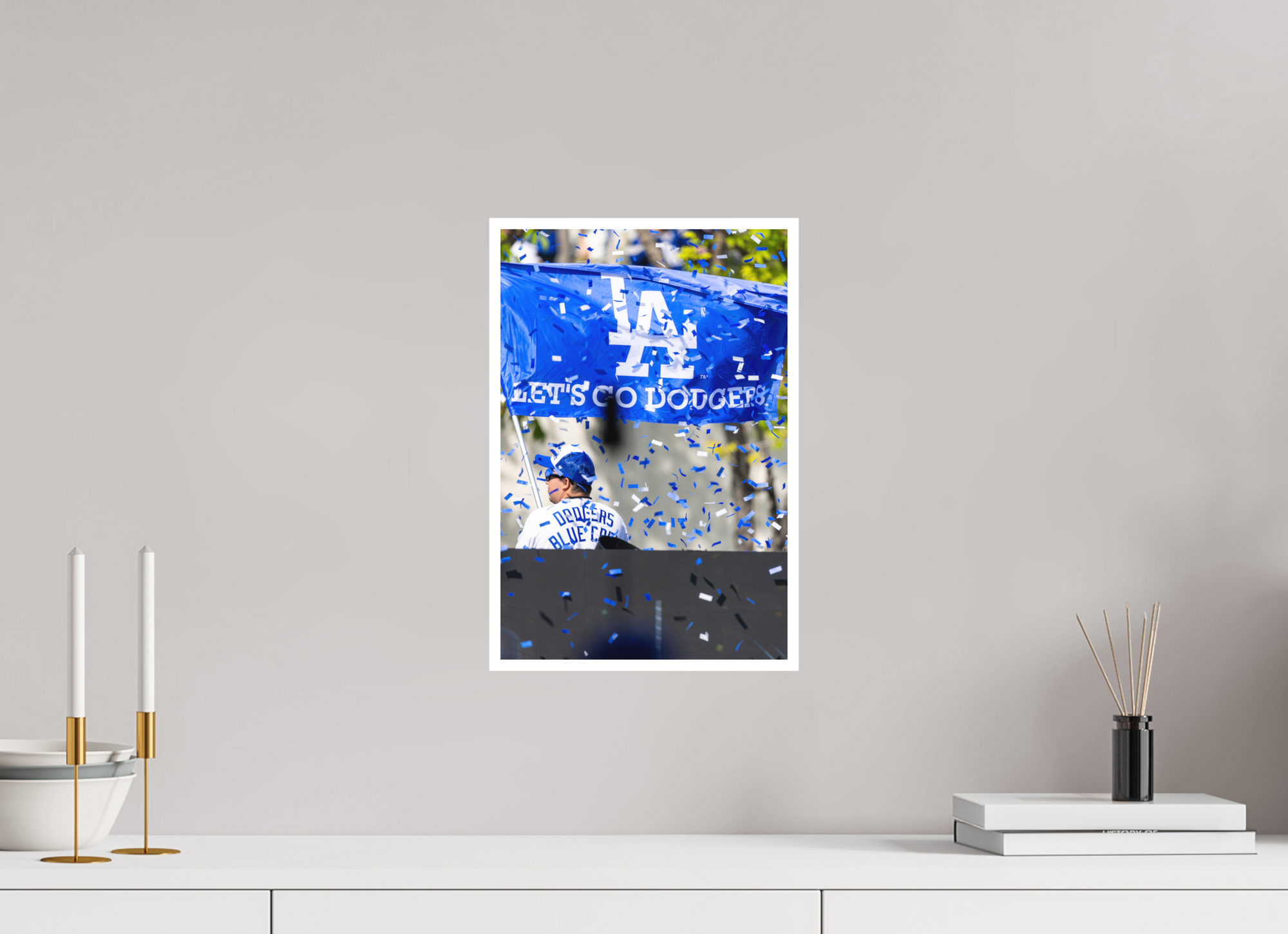 10 x 15″, Unframed Photograph - Hahnemühle Photo Rag Art Paper Let's Go Dodgers