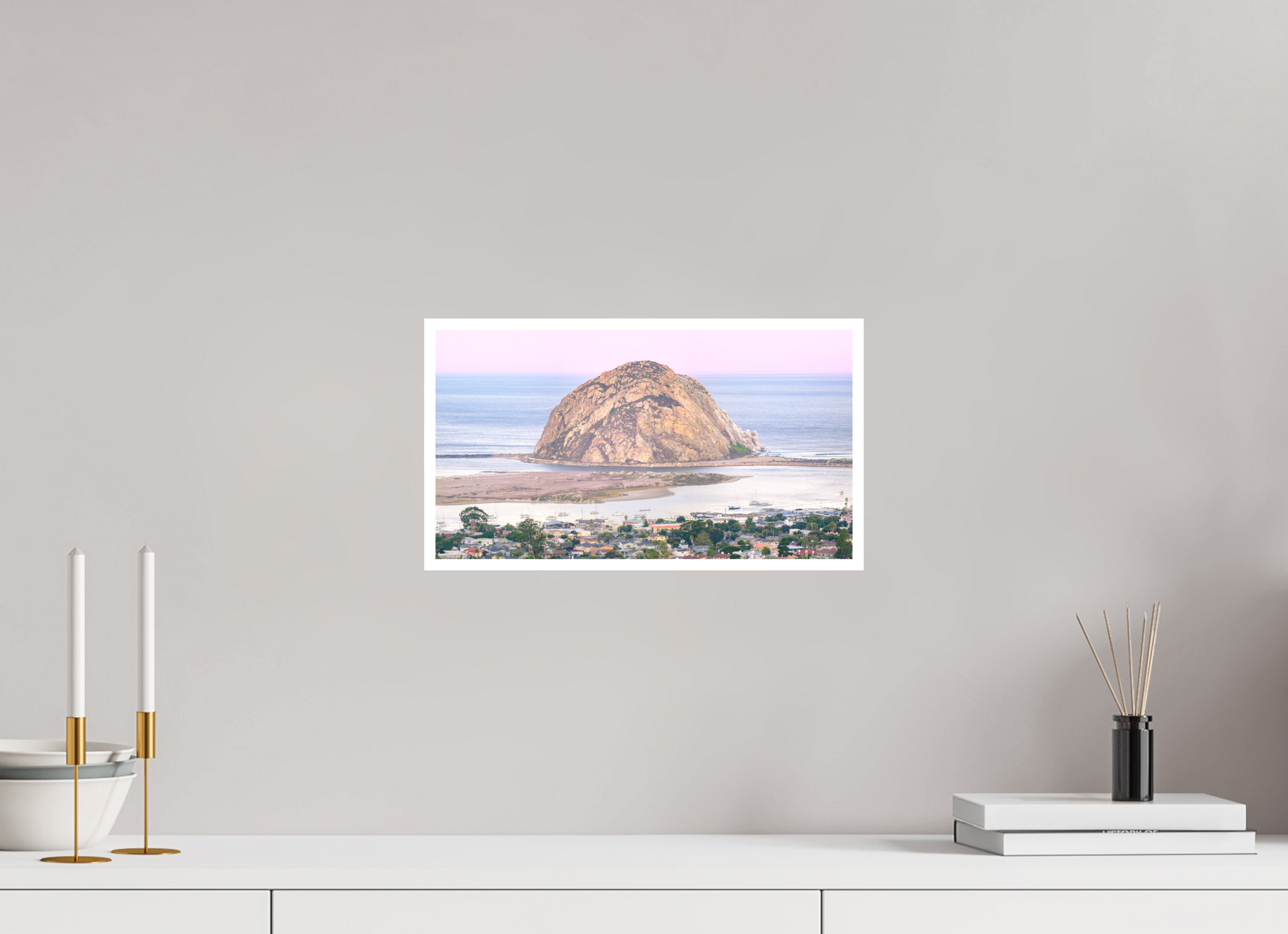 14.5 x 8″, Unframed Photograph - Hahnemühle Photo Rag Art Paper October Morro Rock
