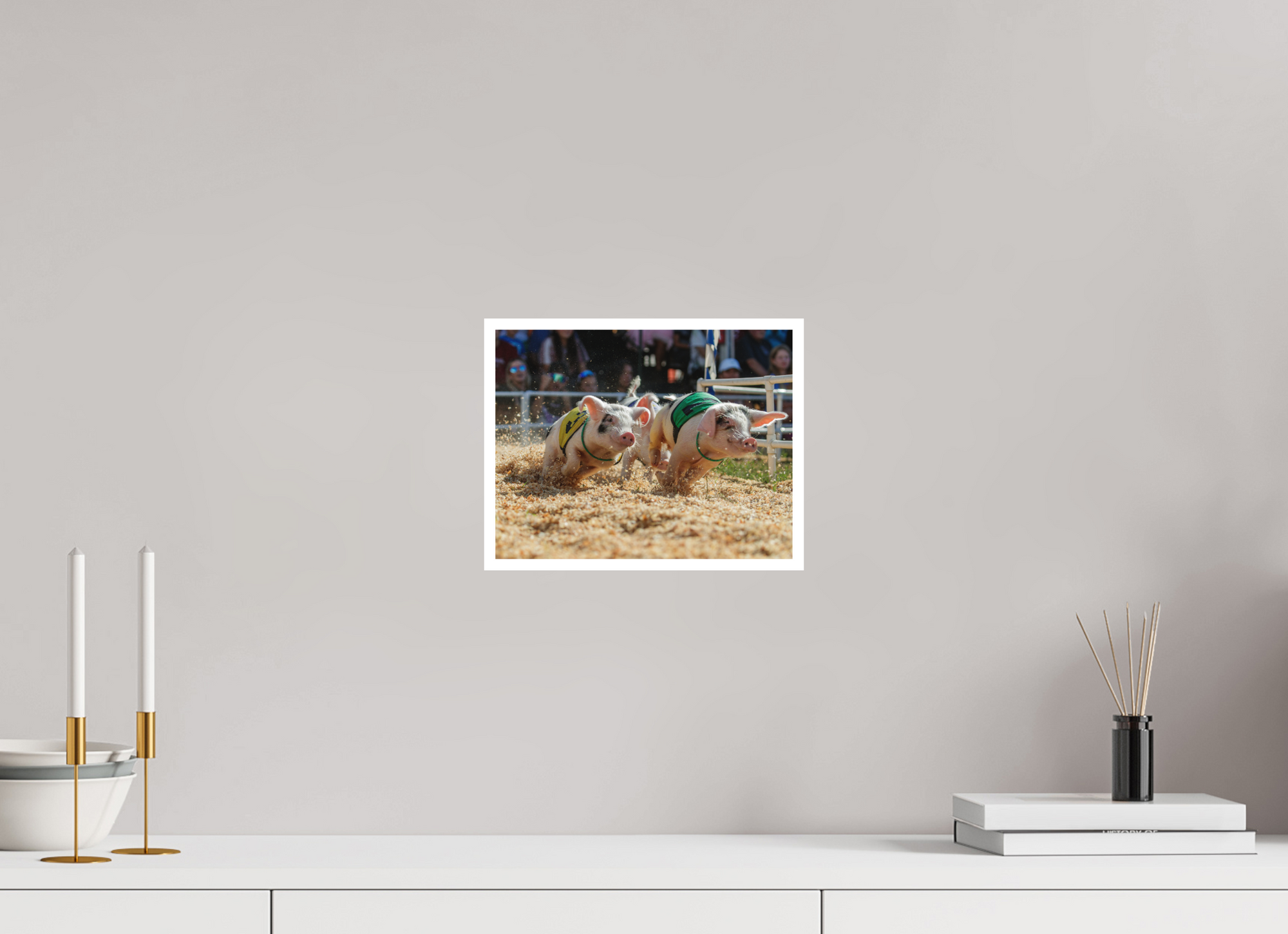 10.4 x 8″, Unframed - Hahnemühle Bamboo Paper Print When Pigs Fly