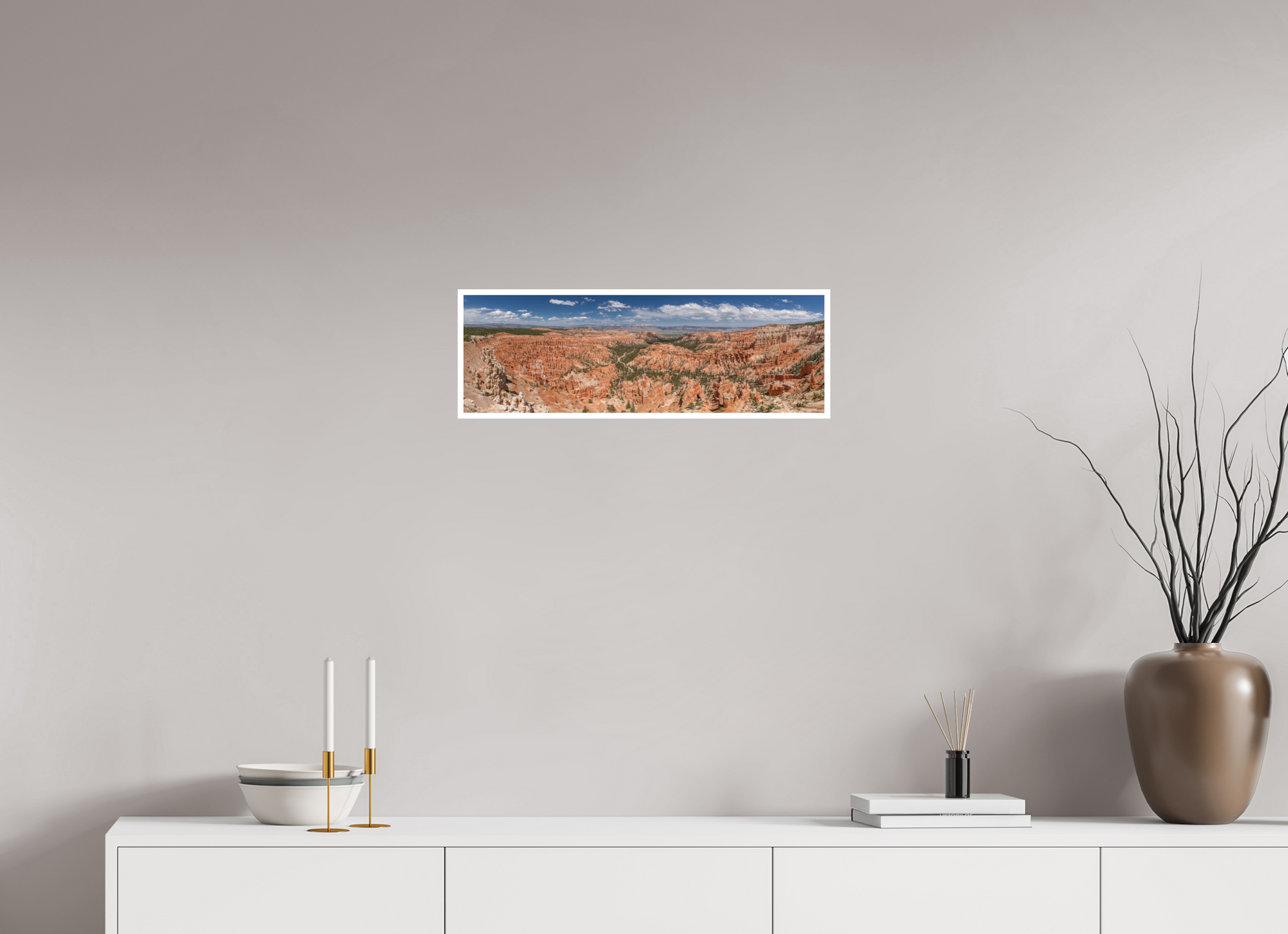24.5 x 8″, Unframed Photograph - Hahnemühle Bamboo Paper Bryce Canyon Panorama
