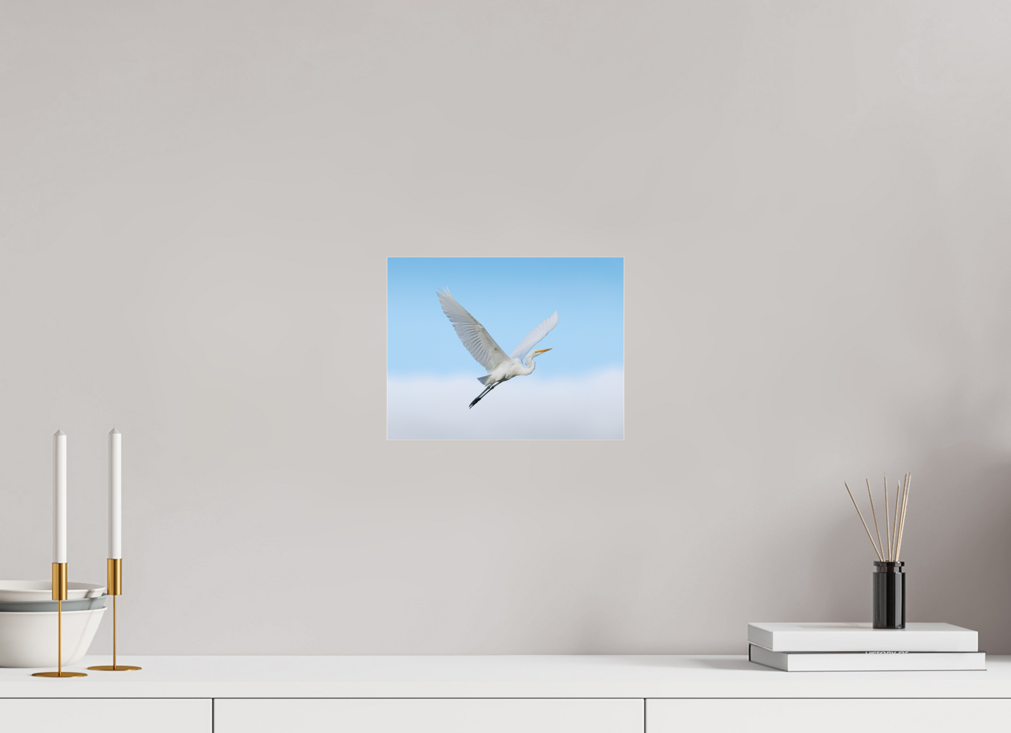 10.4 x 8″, Borderless Modern Frame - Fuji Crystal Paper under Matte Acrylic Glass Cloud 9