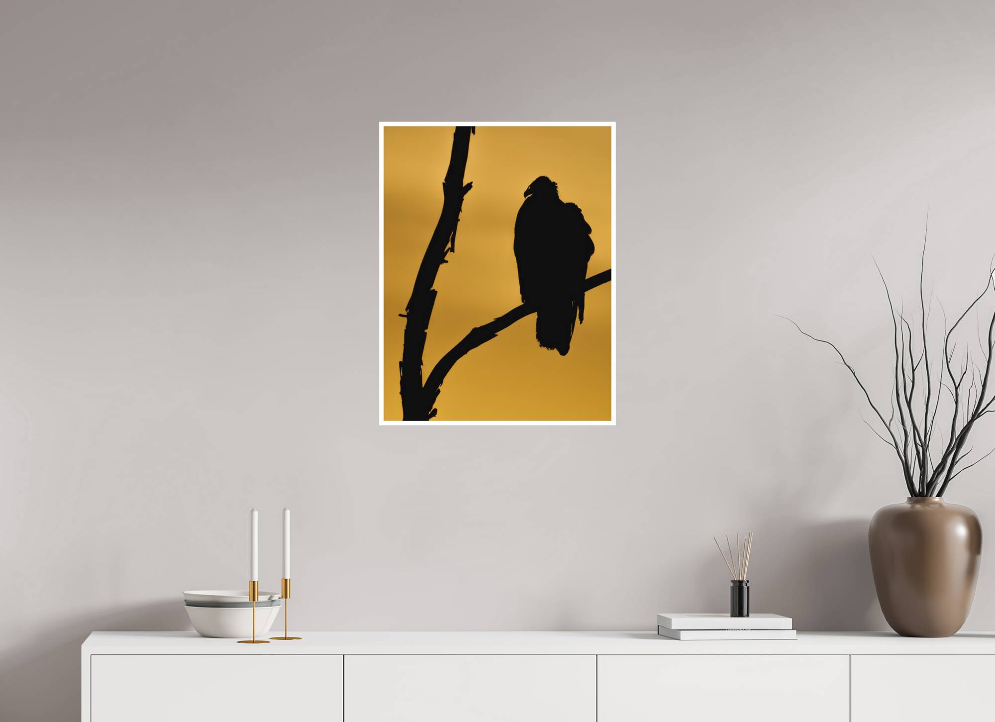 20 x 25.9″, Unframed Photograph - Hahnemühle Bamboo Paper V is for Vulture