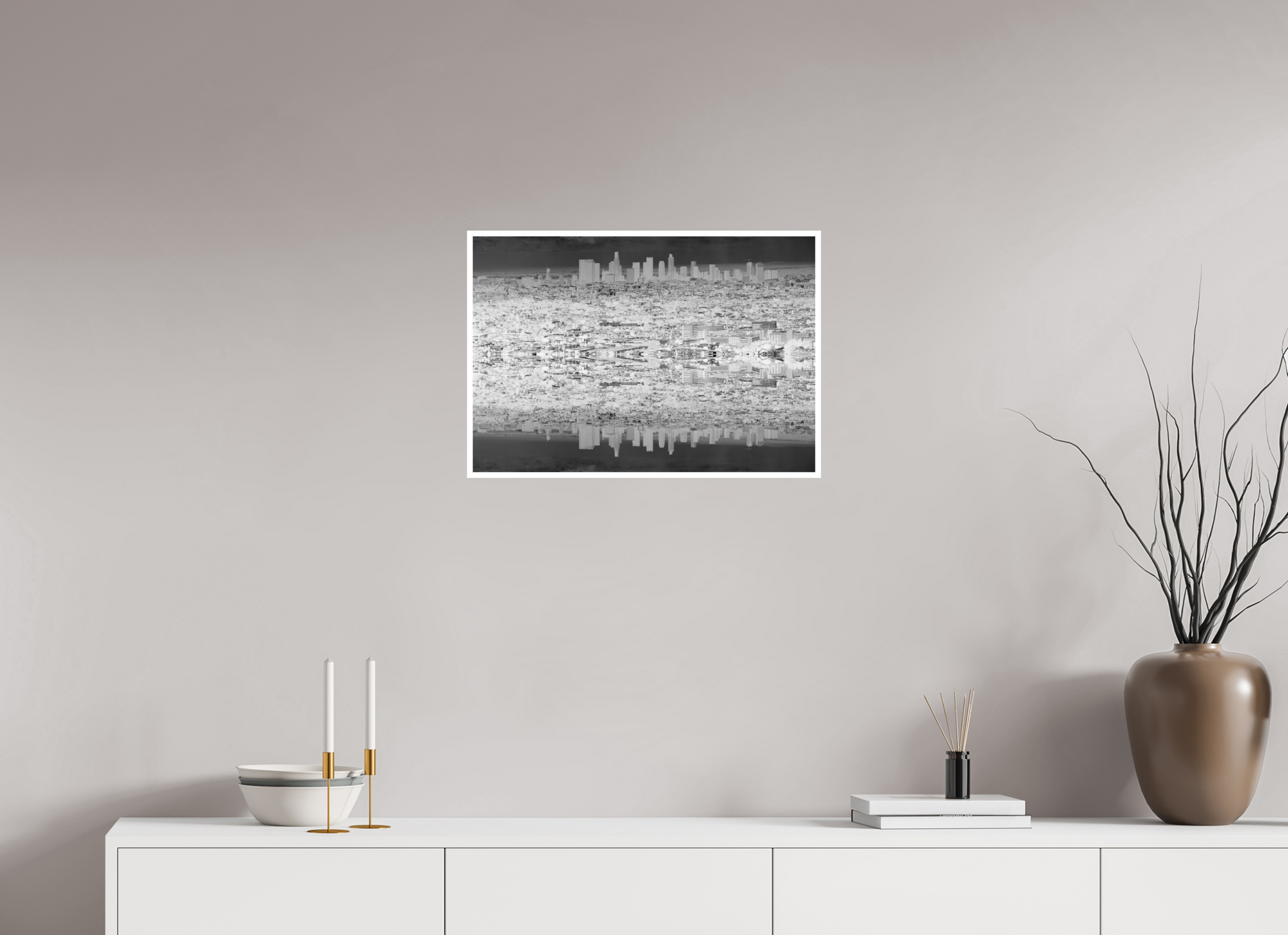23.2 x 16″, Unframed Photograph - Ilford Baryta Black & White Glossy Paper selegnA soL ekaL