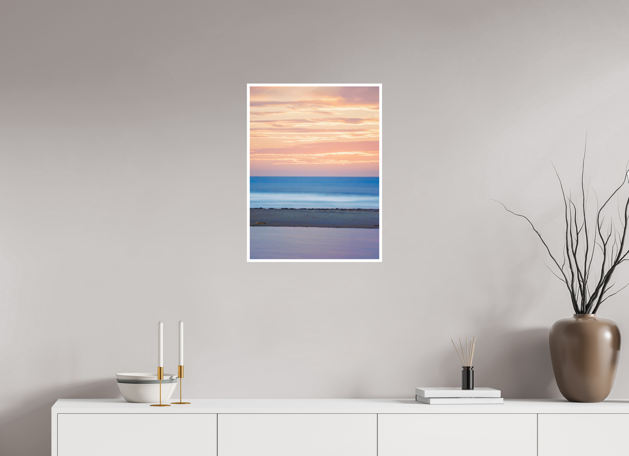 18 x 24″, Unframed Photograph - Hahnemühle German Etching Art Paper Abstract Ocean