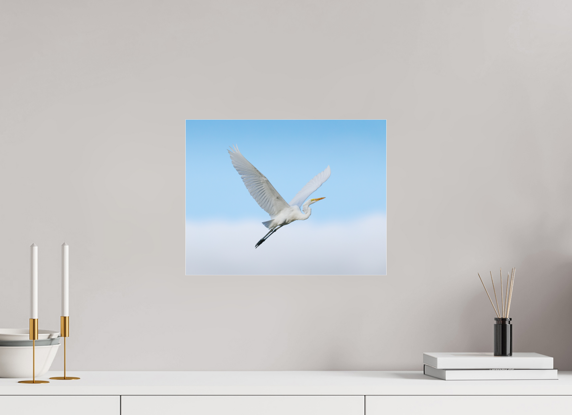 15.5 x 12″, Borderless Modern Frame - Fuji Crystal Paper under Matte Acrylic Glass Cloud 9